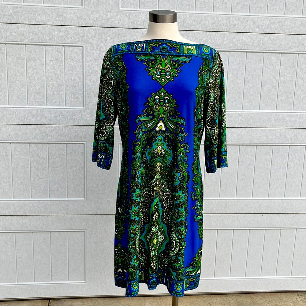 Donna Morgan Power Paisley Shift Dress